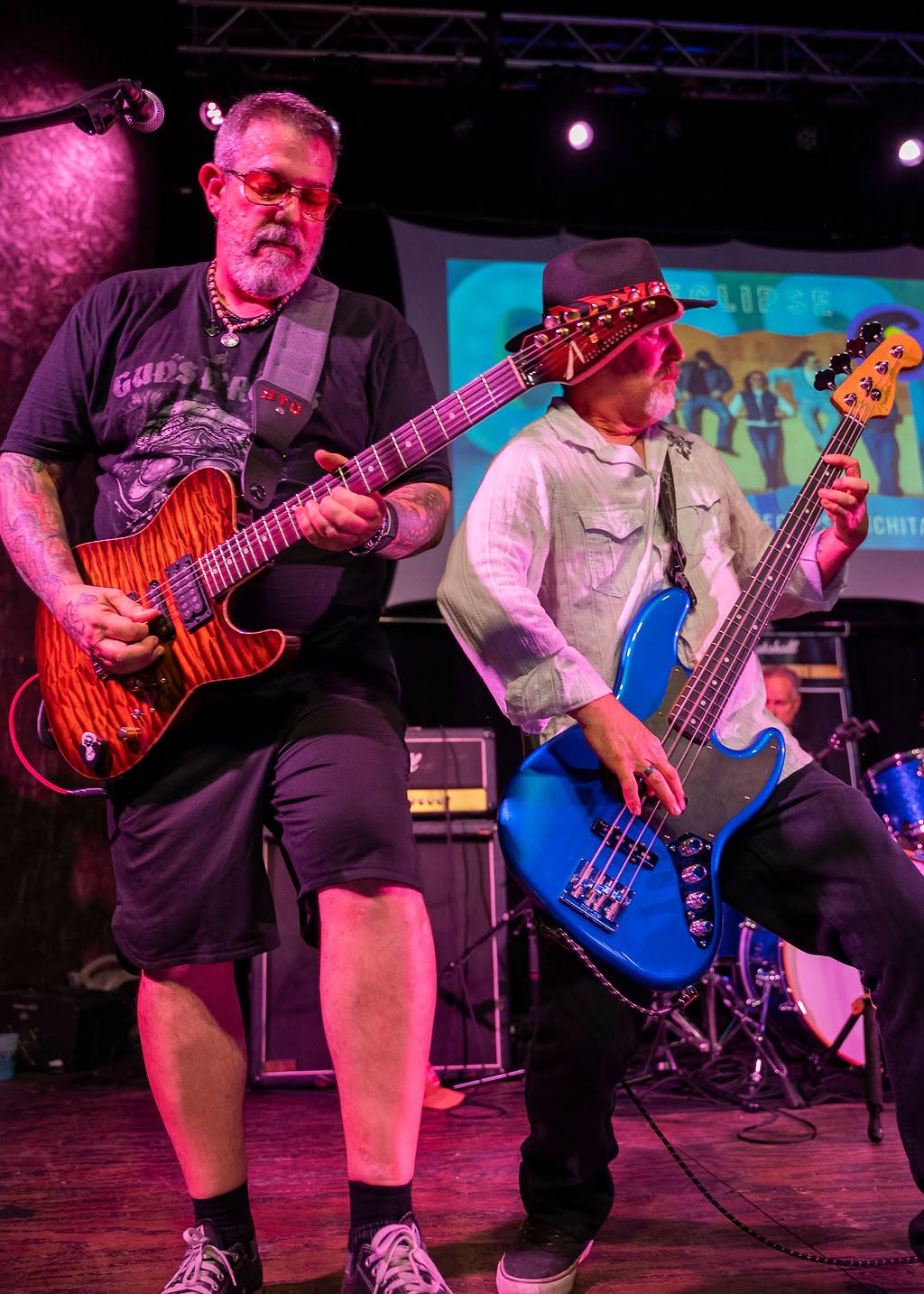Bruce and Matt, guitar and bass