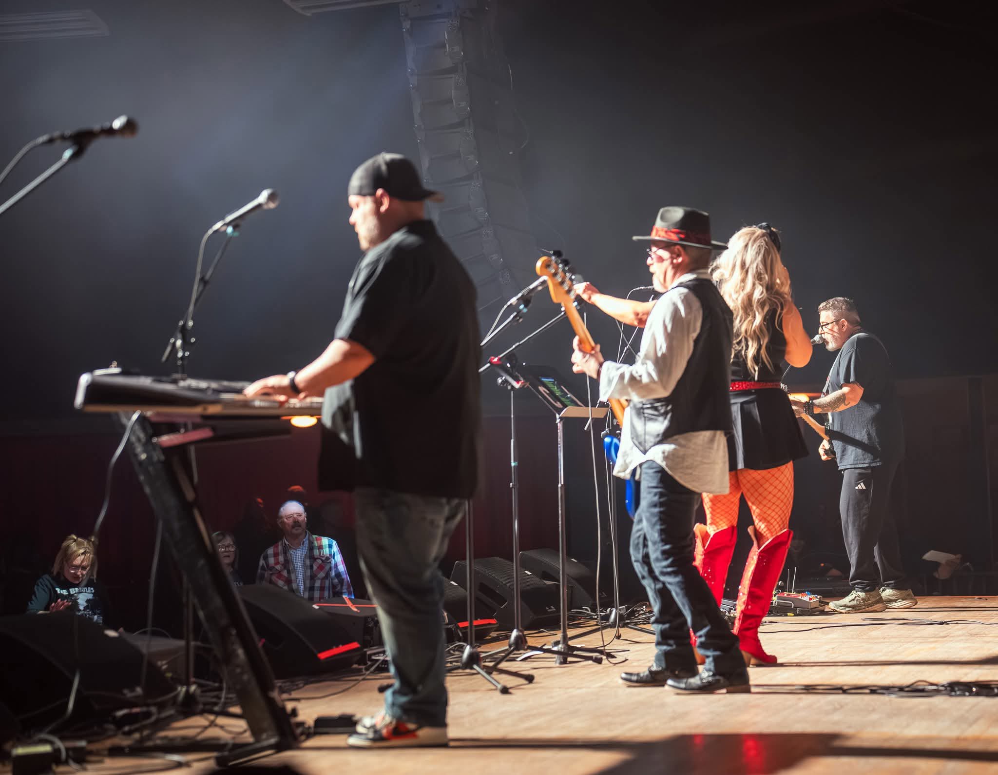 The whole band at The Brickyard